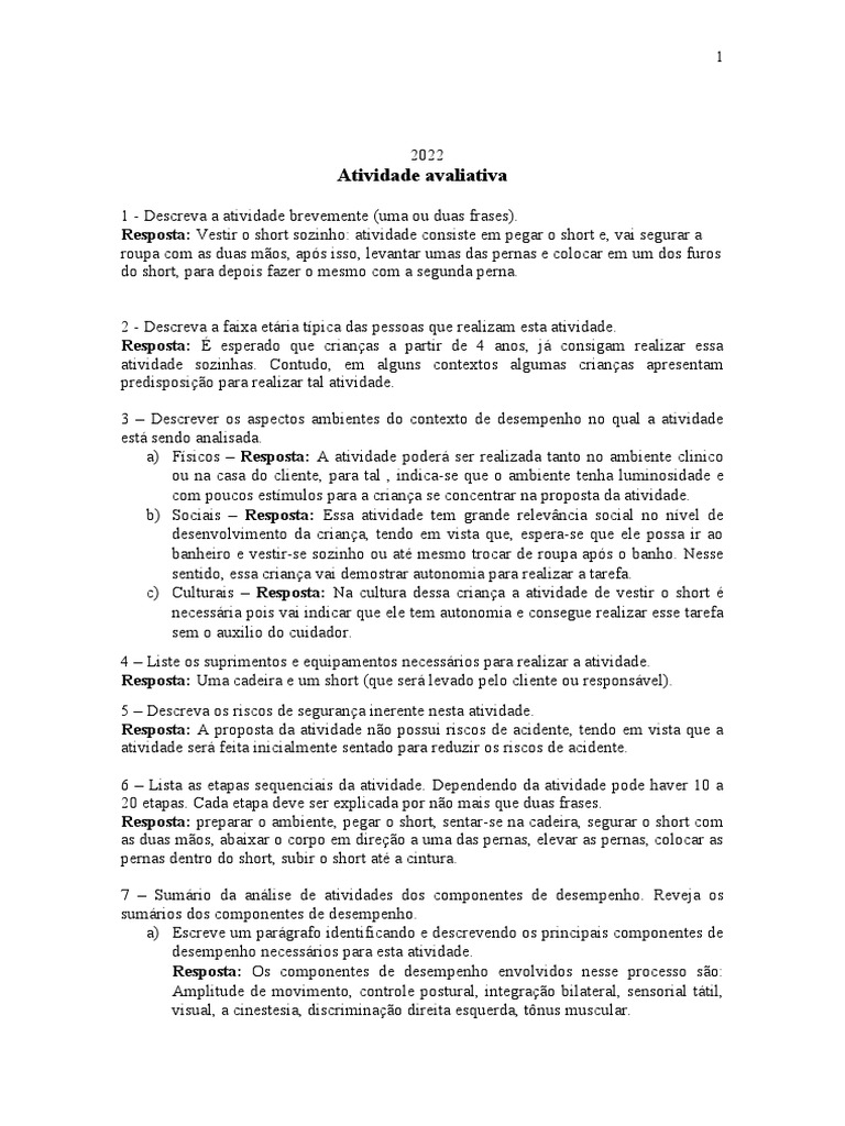 Atividade 2 Unidade | PDF