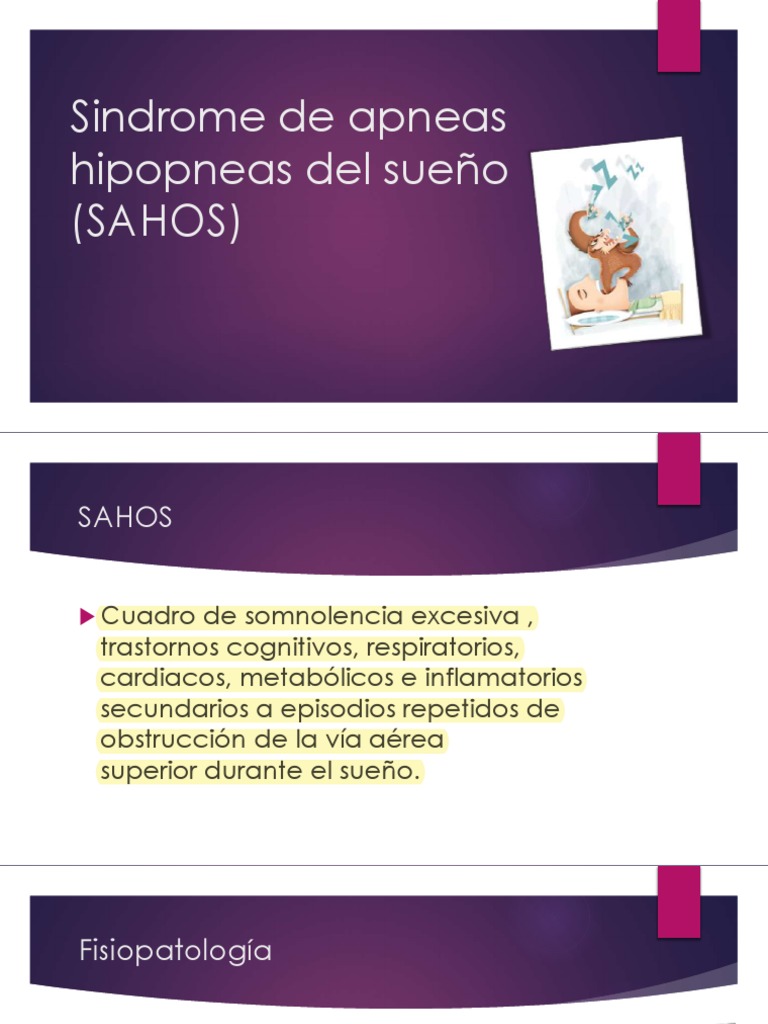 SAHOS | PDF | Apnea | Ronquidos