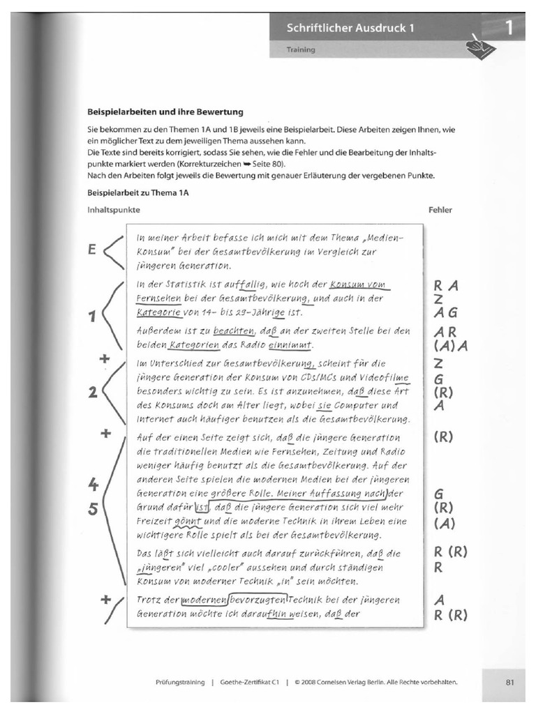 Beispieltext Schreiben 1 C1 | PDF