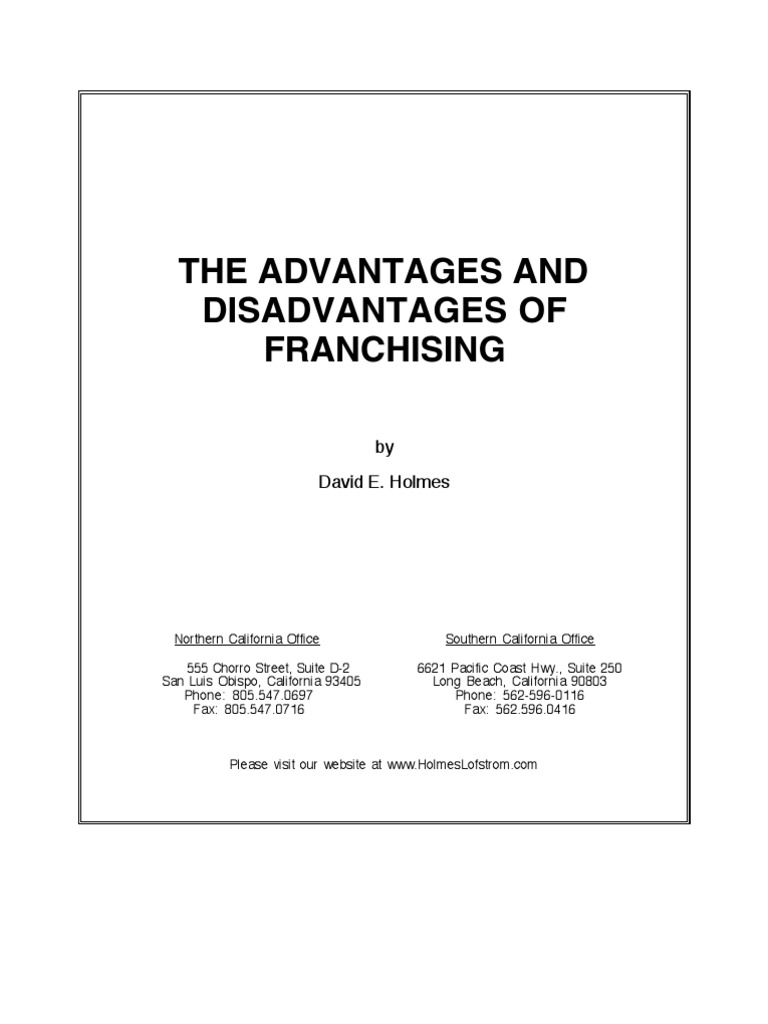 dissertation franchising