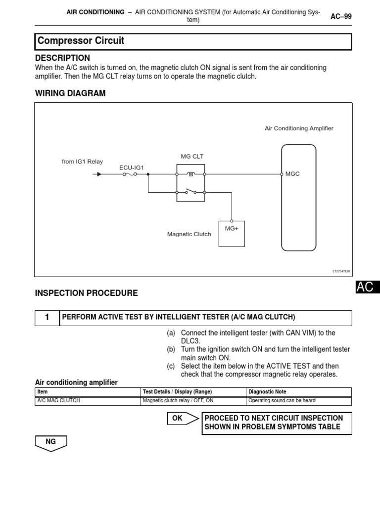 Compressor Circuit Description PDF Relay Voltage