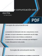 Técnicas de Comunicación Oral y Escrita
