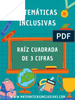 Matemáticas Inclusivas: Raíz Cuadrada de 3 Cifras