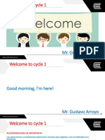 Welcome to Cycle 1 Class