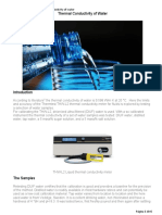 Thermal Conductivity of Water