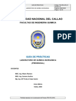 Universidad Nacional Del Callao: Facultad de Ingenieria Quimica