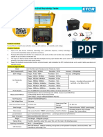ETCR3100C Earth Resistance Soil Resistivity Tester: Product Function Product Features