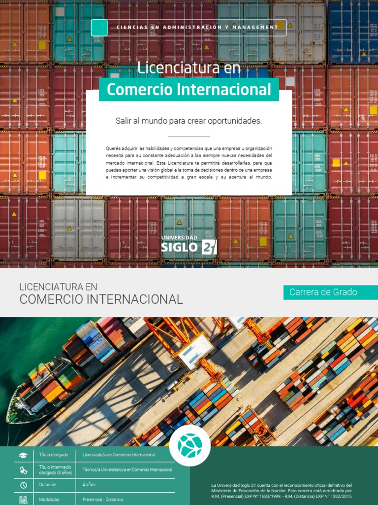 Licenciatura en Comercio Internacional UBA | PDF