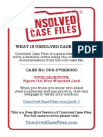 Unsolved Case 1