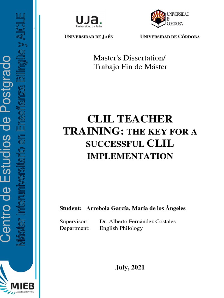 Clil Teacher Training The Key For A Successful Clil Implementation
