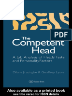 Dilum Jirasinghe - Competent Head - A Job Analysis of Headteachers' Tasks and Personality Factors (1996)