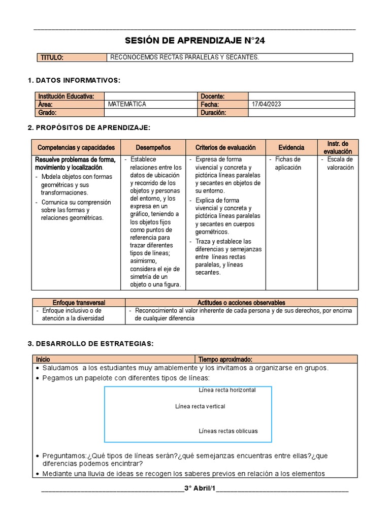 3° Grado - Sesiones Del 17 Al 21 de Abril | PDF | Evaluación | Aprendizaje