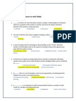 MCQ and Essay Questions For Mid TM366: Student: Renad Zuhairi