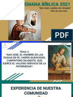 Tema 3. San Jose, El Hombre de Las Dudas de Fe, Varon Silencioso, Carpintero Diligente, Que Ejerce El Valioso Servicio de La Paternidad. - 071650