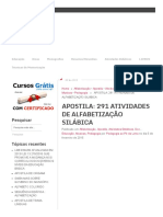 Apostila - 291 Atividades de Alfabetização Silábica