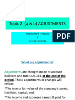 Topic 2A & B - Adjustments - Prepaid and Accrued Expenses & Income