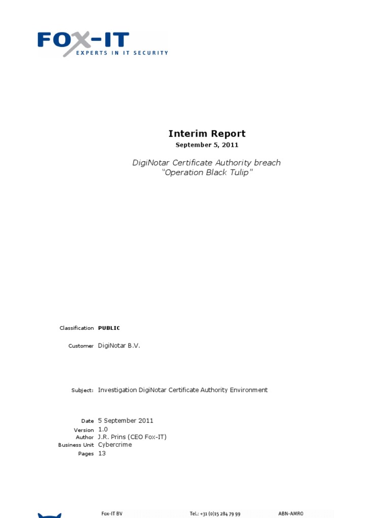 Operation Black Tulip v1.0 | PDF | Public Key Certificate | Http Cookie