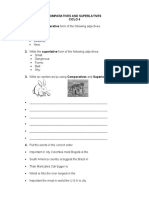 Comparatives and Superlatives 1