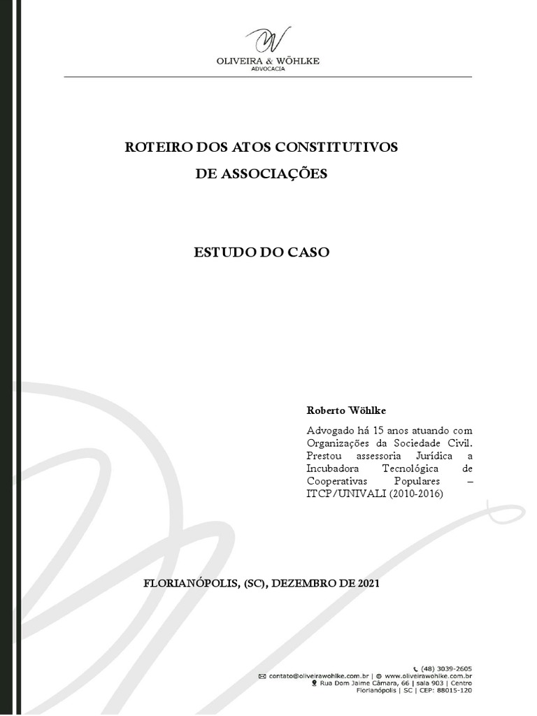 Roteiro Dos Atos Constitutivos | PDF | Conselho de Segurança das Nações ...