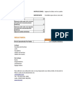 Calculadora de Costo Por Nodo de Red