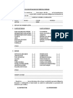 Acta de Situacion de Vehículo Menor