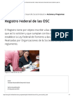 Registro Federal de las OSC