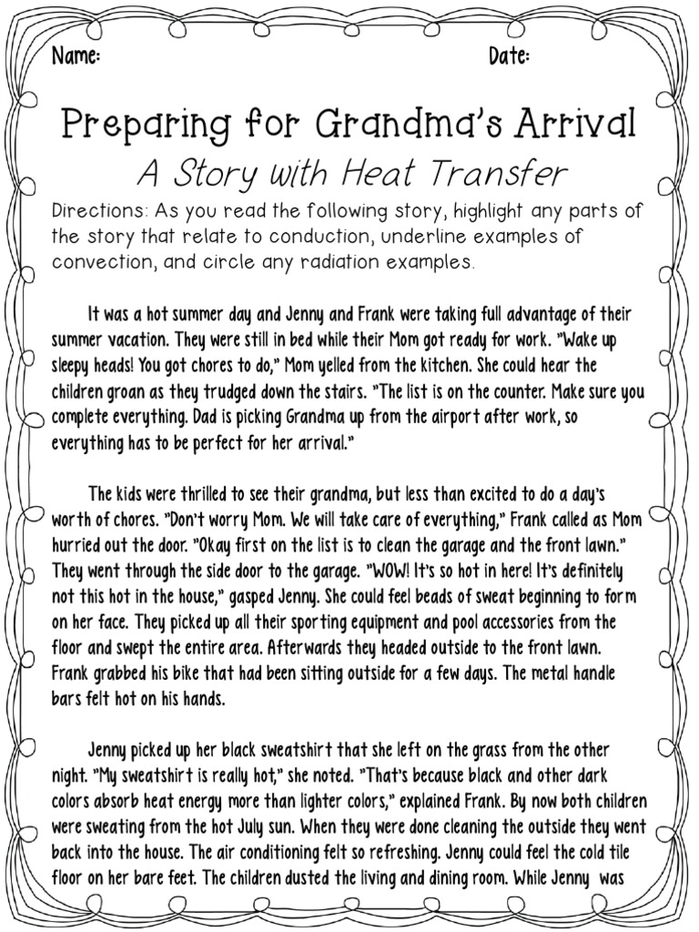 Grandmas Arrival PDF Home