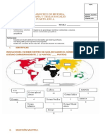 Prueba de Diagnostico de Historia, Geografía Y Ciecias Sociales Cuarto Año A