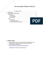 Guideline For The Annotation Platform-V20.2.25: Catalogue