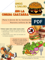 Volante de Restaurante Comida Rápida Retro Naranja y Amarilla (2)