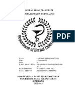 Laporan Resmi Praktikum Modul Senyawa Bahan Alam