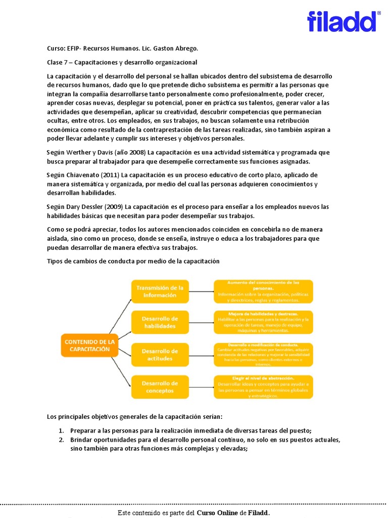 Capacitación y Desarrollo Organizacional | PDF | Crecimiento personal y ...