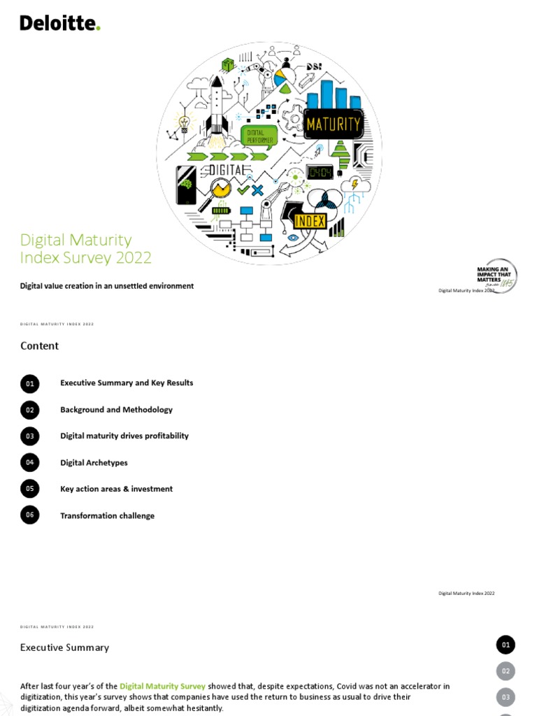 Digital Maturity Index Survey 2022 PDF