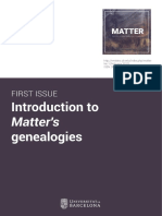 Introduction To Matter's Genealogies
