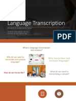 Language Transcription Lecture - PDF