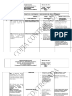 Registro de Ejes Temáticos, Contenidos E Indicadores Del Área Por Grado