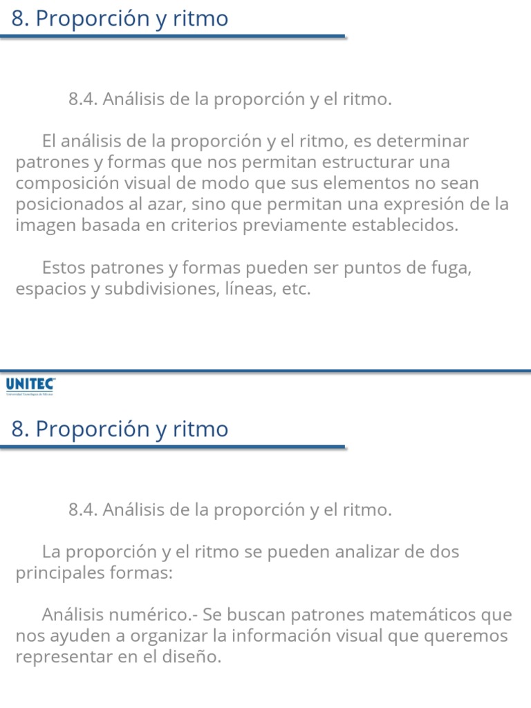 Análisis de Proporción y Ritmo Visual | PDF | Ritmo | Ciencia cognitiva