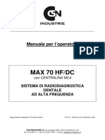 Max 70 HF/DC: Manuale Per L'operatore