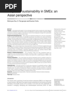 Corporate Sustainability in SMEs: An Asian Perspective