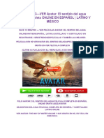 Avatar 2 El Sentido Del Agua en Espanol A9ql