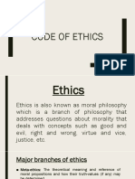 I Am Sharing 'Code of Ethics' With You