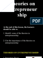 1.5 Theories On Entrepreneurship