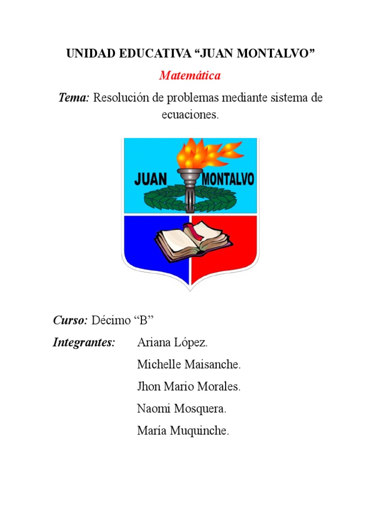 Sistema de Ecuaciones | PDF | Ecuaciones | Sistema de ecuaciones lineales