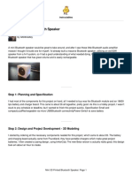 Mini 3D Printed Bluetooth Speaker: Step 1: Planning and Specification