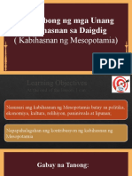 Pag-Usbong NG Mga Unang Kabihasnan Sa Daigdig