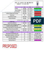 CLass Sched. G11 2ND SEM