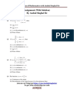 Assignment (With Solution) by Anshul Singhal Sir: Asmjee