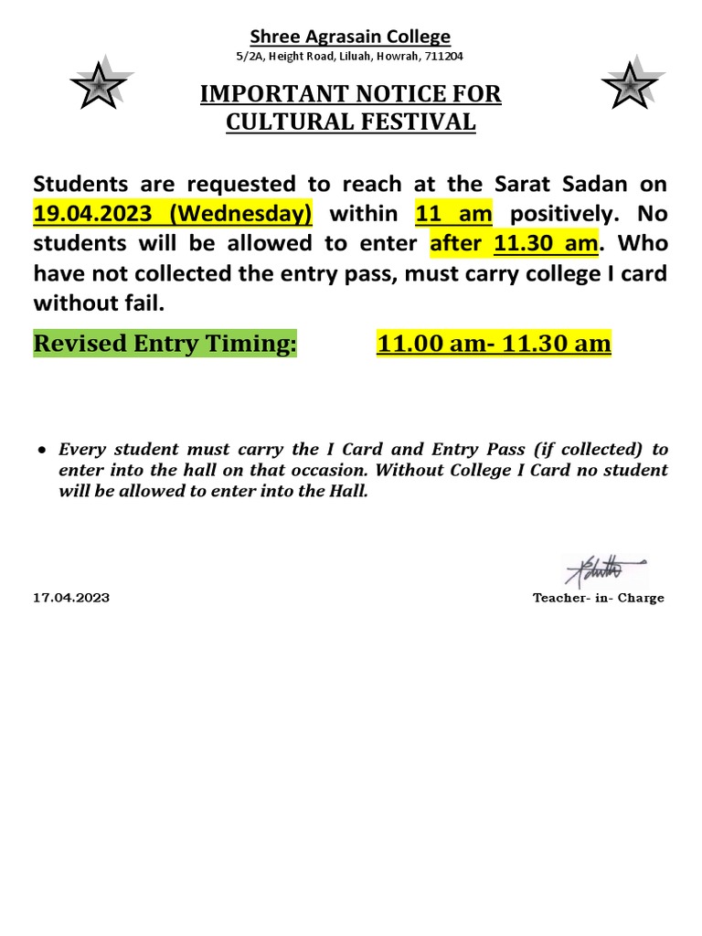 Updated Notice | PDF