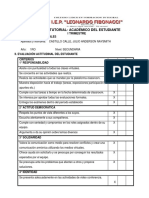 Informe académico estudiante 1er trimestre secundaria