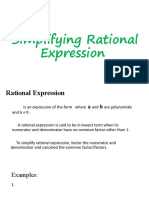 Simplifying Rational Expression 8